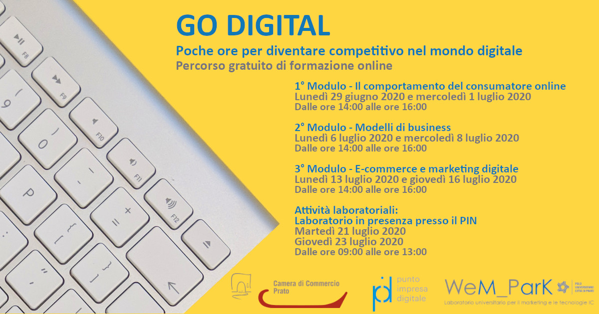 GO DIGITAL - Poche ore per diventare competitivo nel mondo digitale