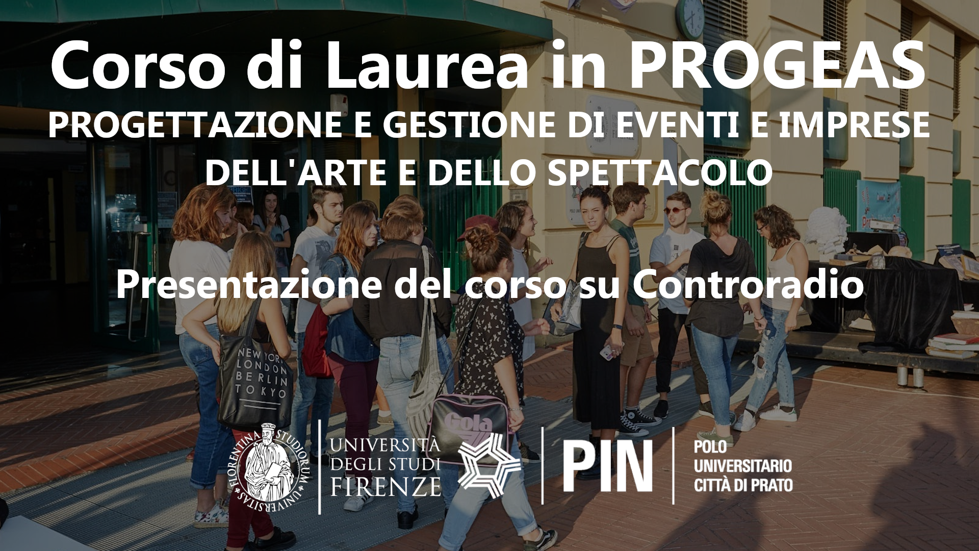 Corso di laurea in Pro.Ge.A.S. - I numeri della presentazione del 10/07
