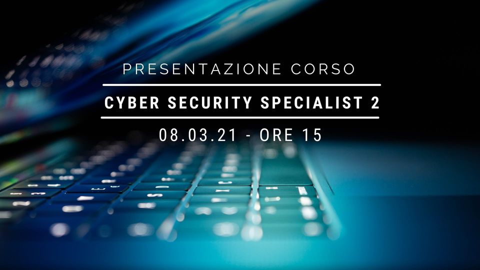 8 marzo Open Day corso per Cyber Security Specialist