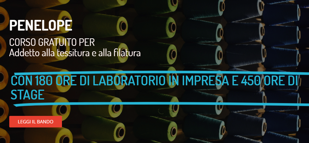 Penelope - Corso gratuito per addetti alla tessitura e alla filatura