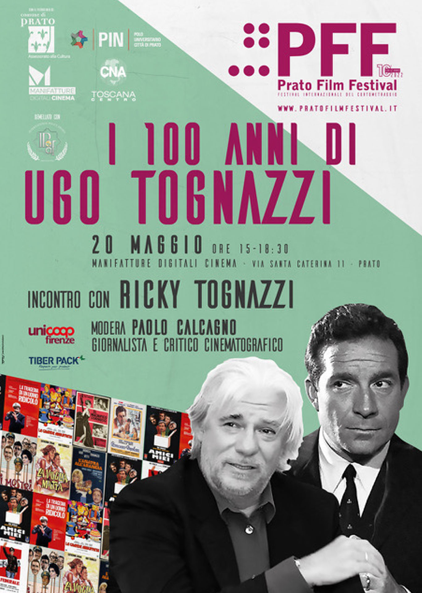 Pff - Locandina - I 100 anni di Ugo Tognazzi