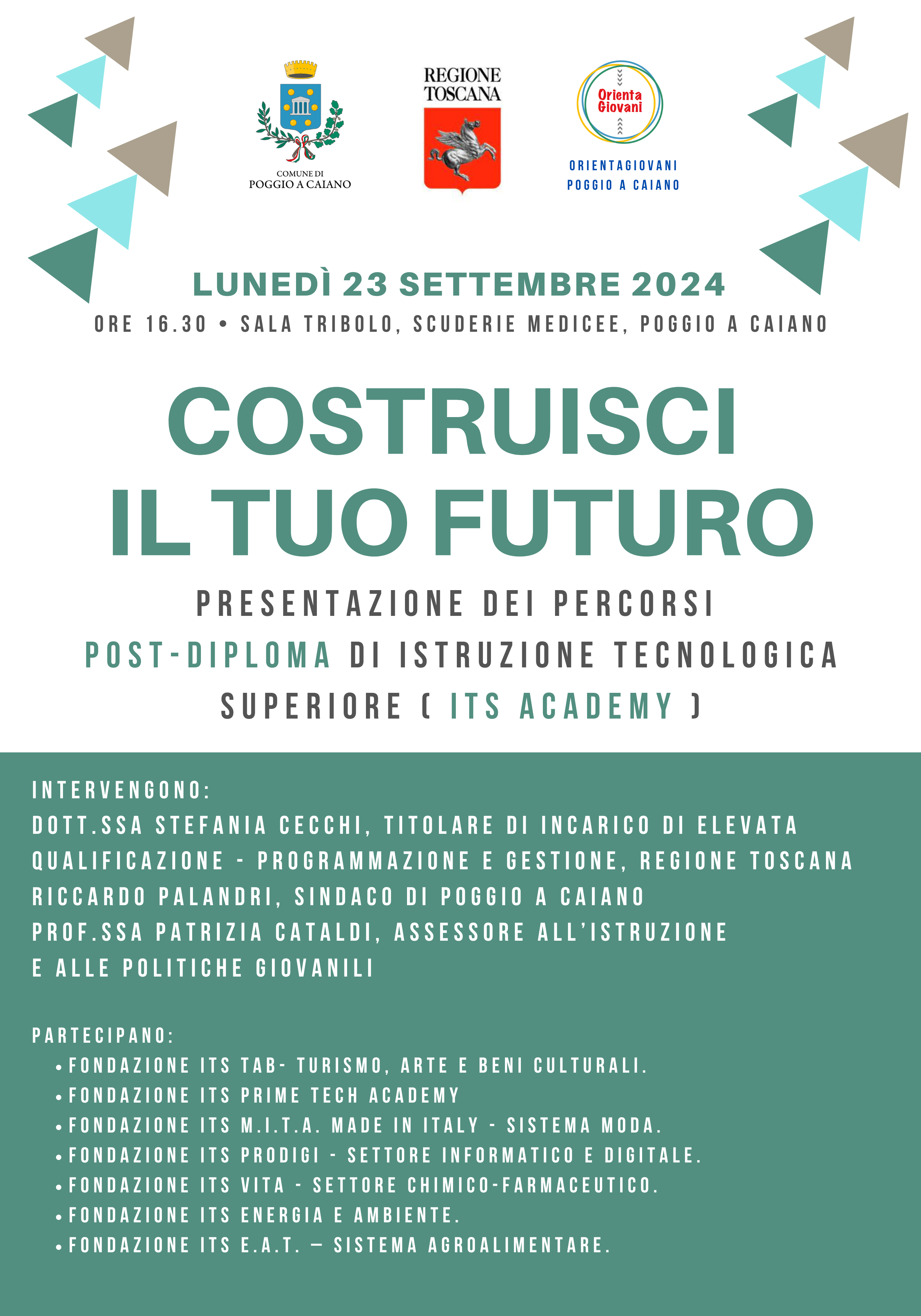 Presentazione percorsi ITS Academy 2024