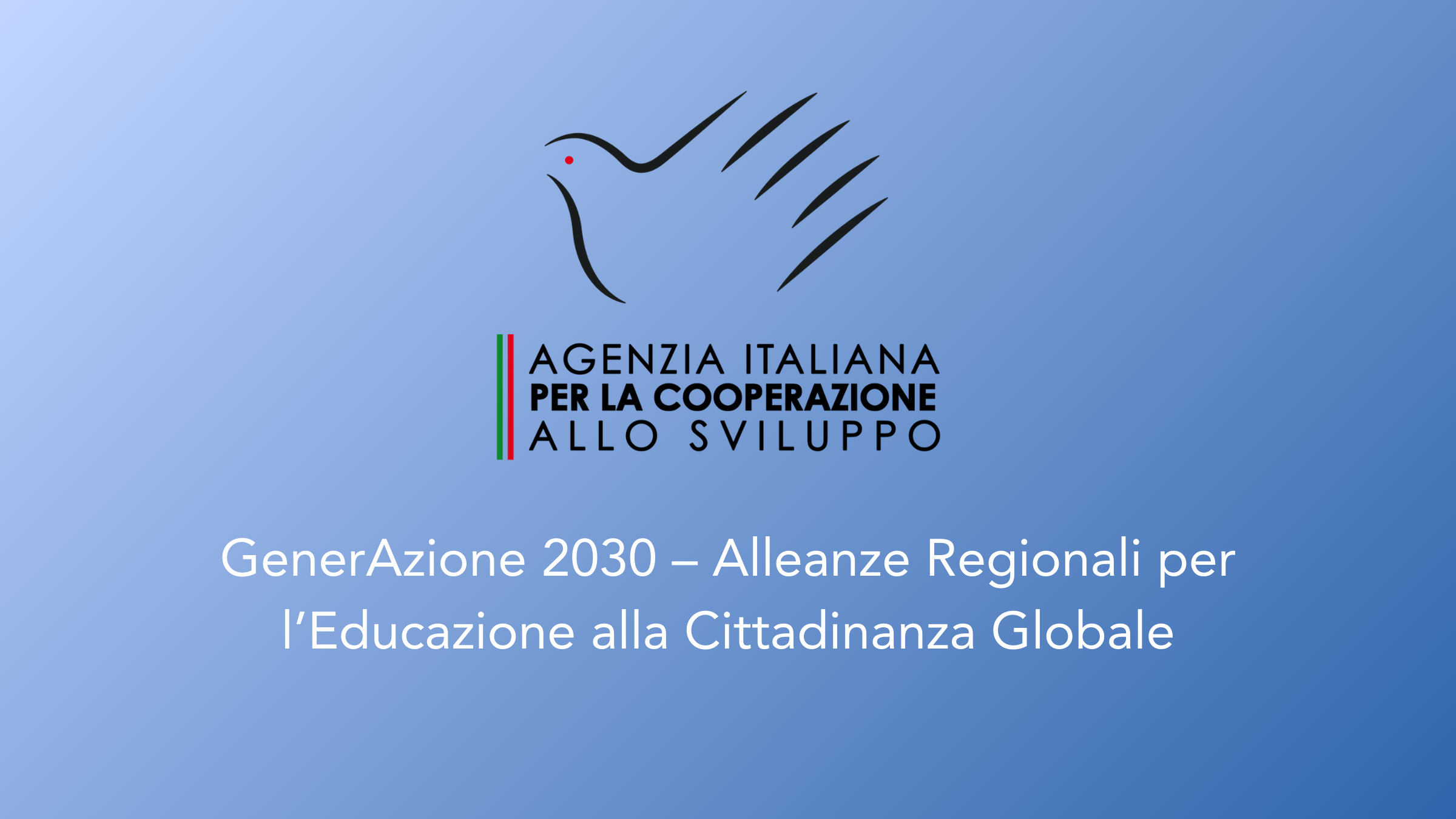 GenerAzione 2030 – Alleanze Regionali per l’Educazione alla Cittadinanza Globale