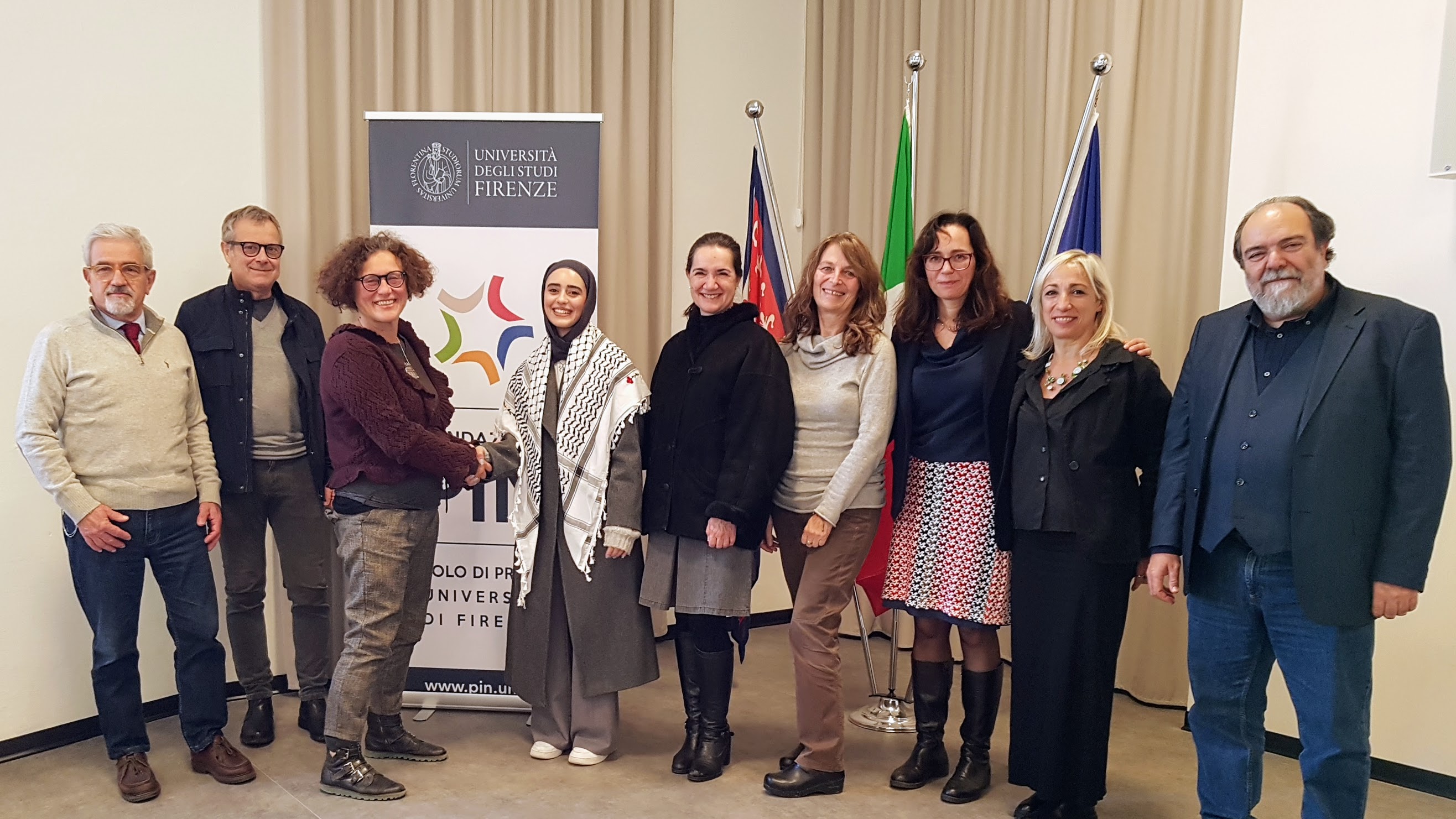 Accoglienza studentessa palestinese