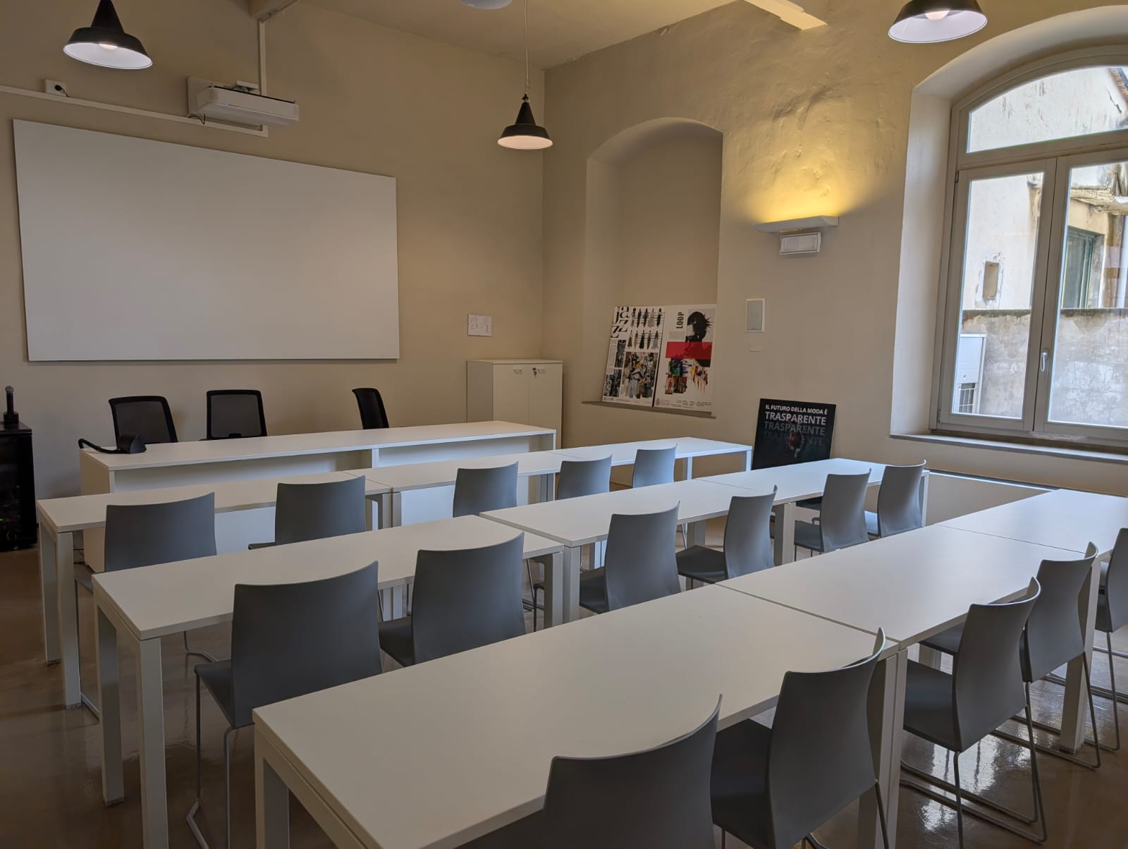 Una delle aule inaugurate Piano terra